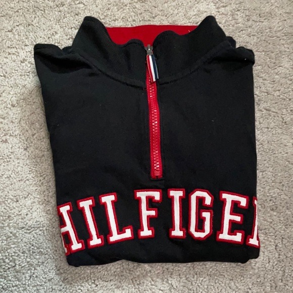 Boys Tommy Hilfiger quarter zip sweatshirt - Picture 2 of 6